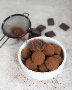 Avocado-chocolade truffels