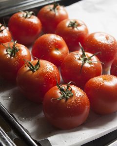 Geroosterde tomatensoep met mozzarella